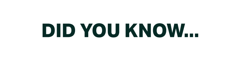 did you know...